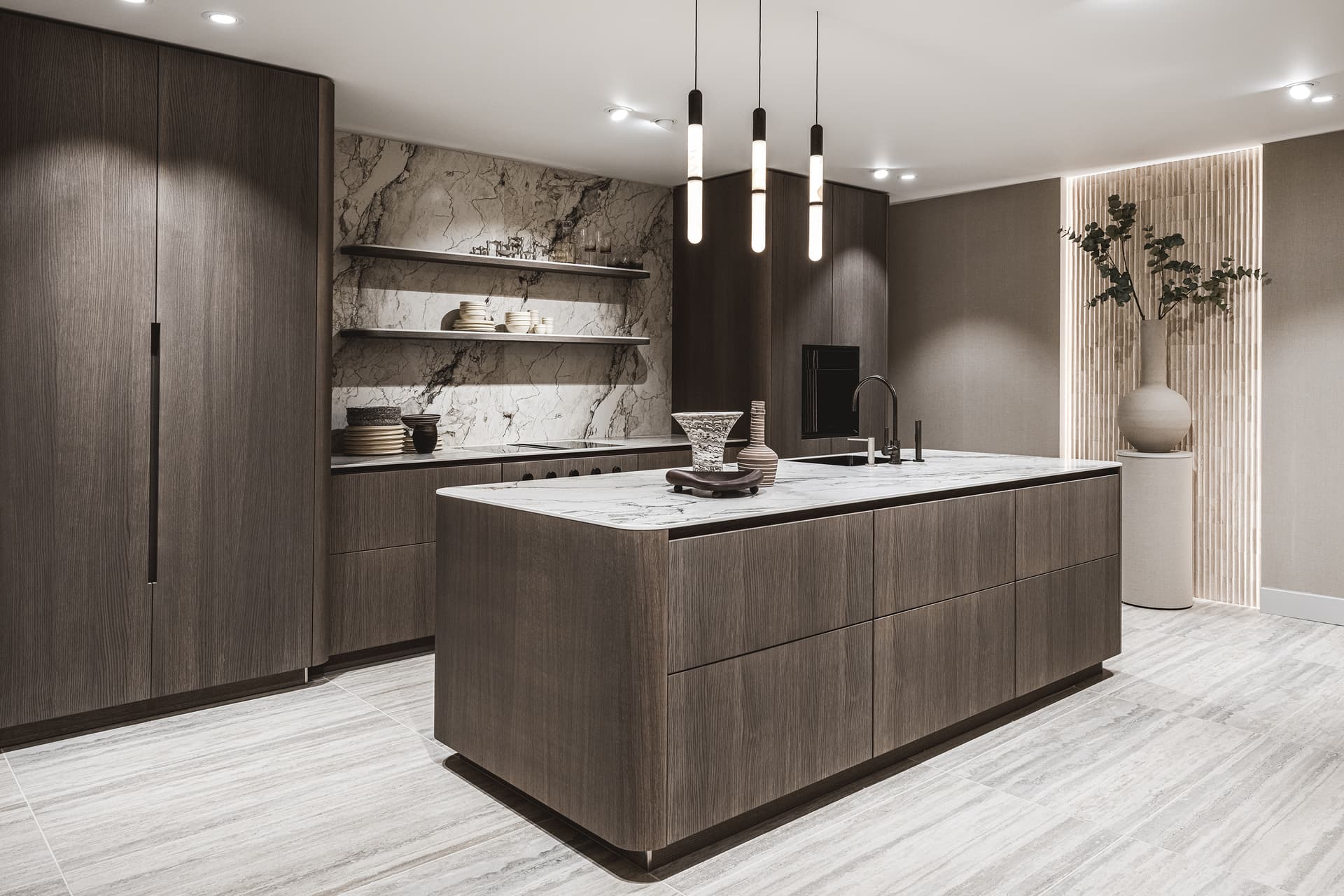 Open keuken hout