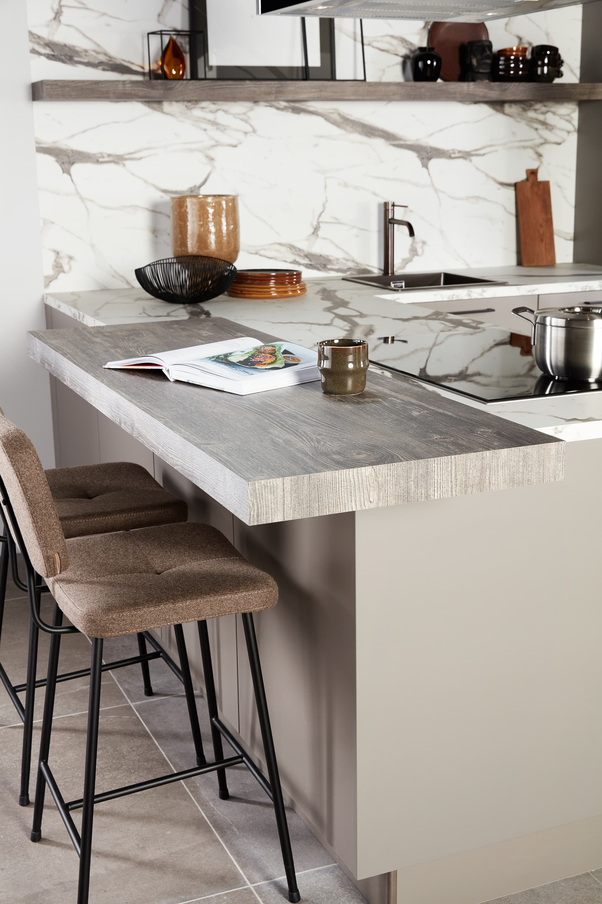 Keuken met bar