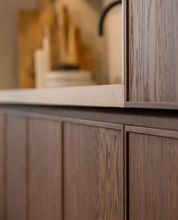 brown dors kitchen