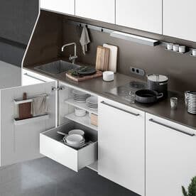 white kitchen details