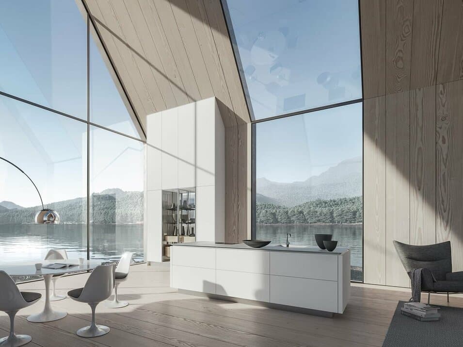 SieMaticSLX white, nature view