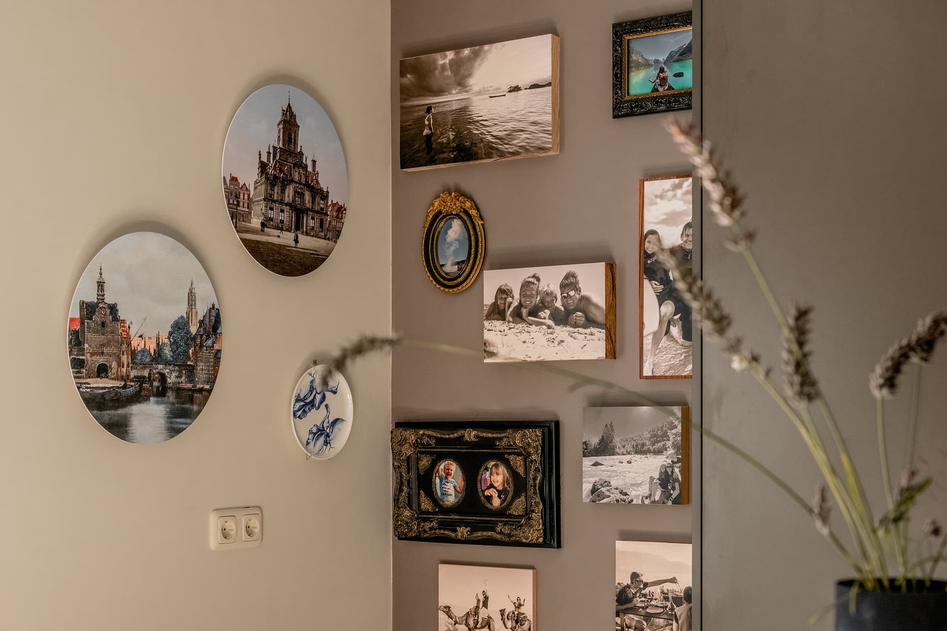 Fotolijsten in keuken