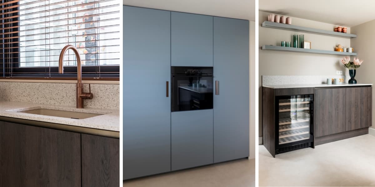 Moderne keuken met stoer contrast