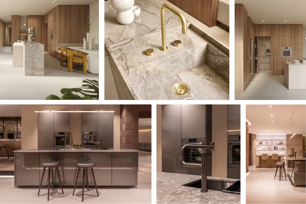 Moodboard van moderne keukens