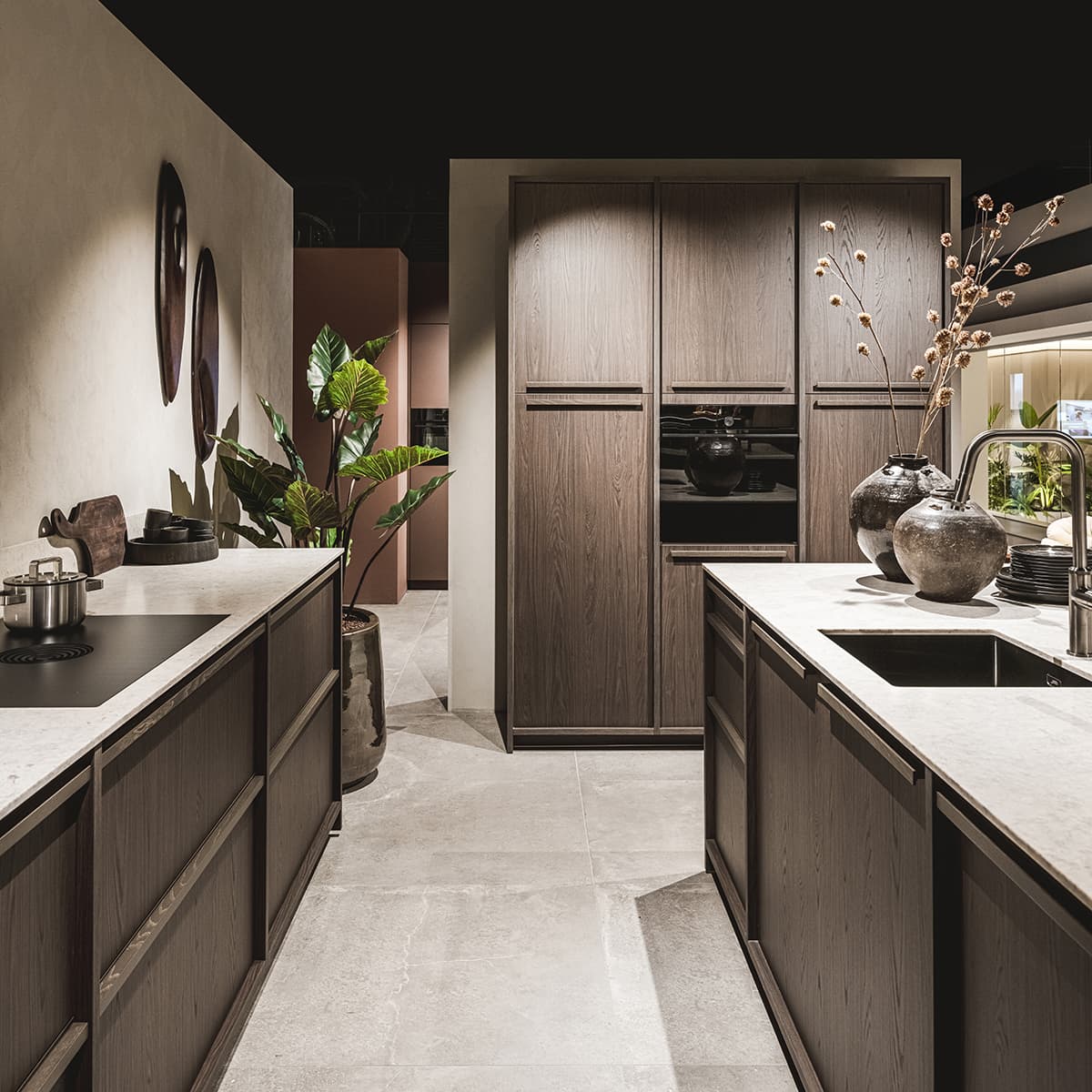 Keuken in houtlook