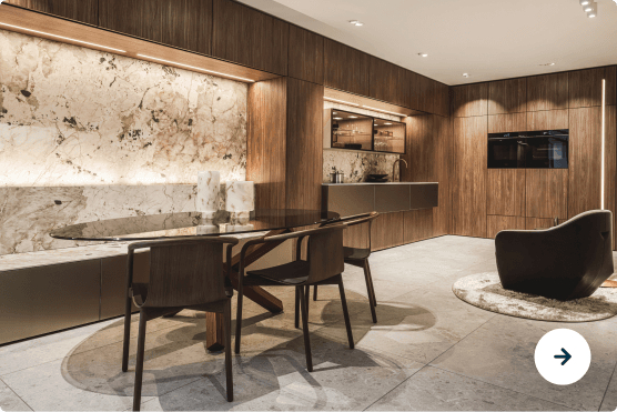 L-keuken houtlook