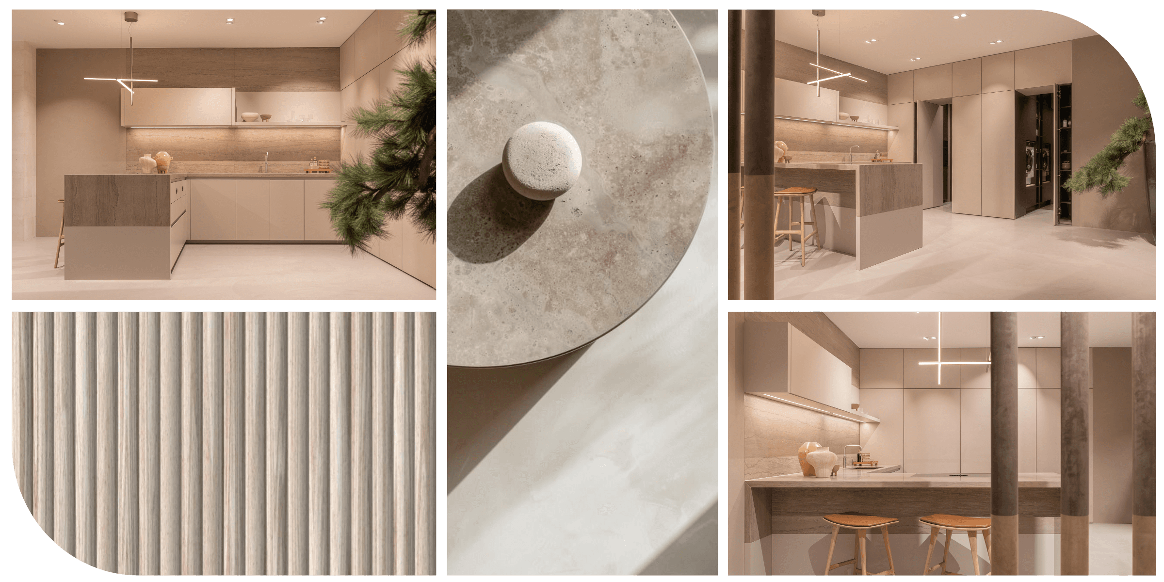Beige keuken moodboard