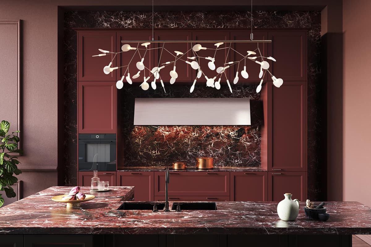 Rode SieMatic Classic keuken